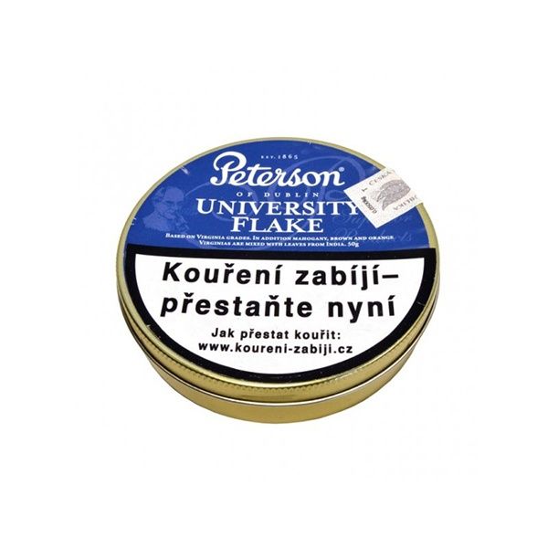 Dýmkový tabák PETERSON UNIVERSITY FLAKE 50g KappPeterson