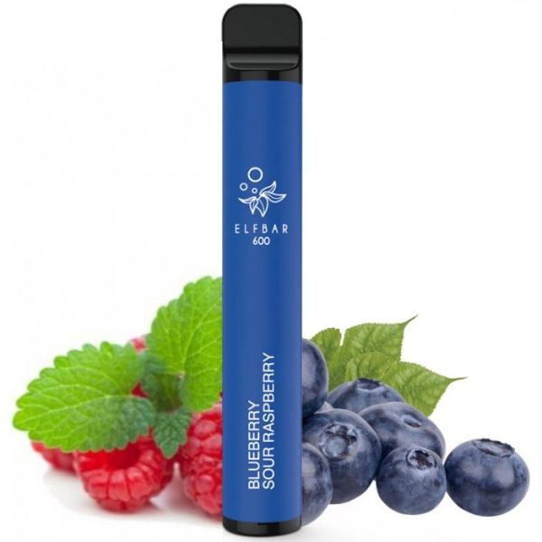 Jednorázová e-cigareta ELF BAR 600 Blue Sour Raspberry 10mg