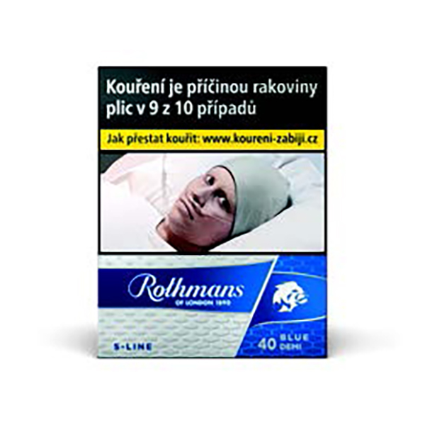 Cigrety Rothmans S-LINE Blue DEMI 40ks British American Tobacco