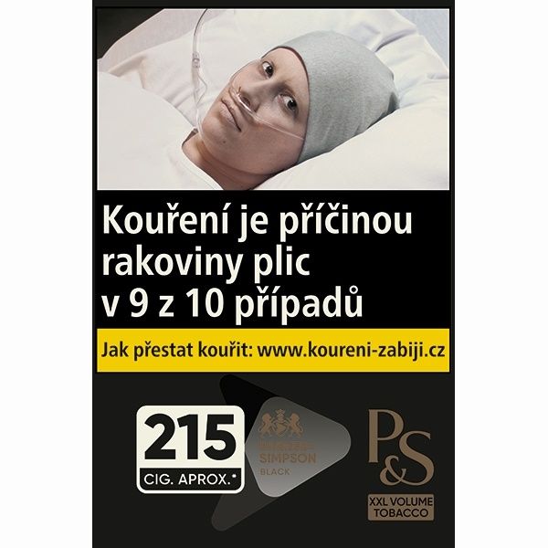 Cigaretový tabák P&S Black XXL 97g