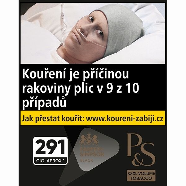 Cigaretový tabák P&S Black XXXL 131g