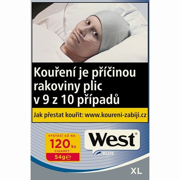 Cigaretový tabák WEST Blue XL 54g