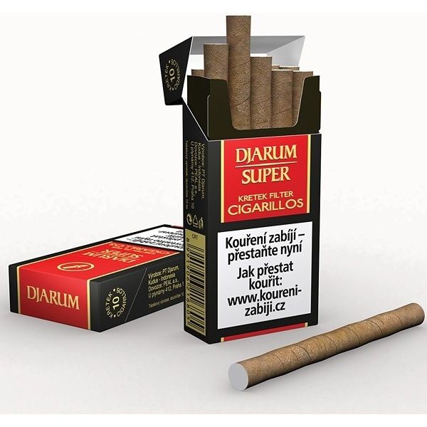 Doutníky DJARUM SUPER KRETEK Filtr Cigarillos 10s