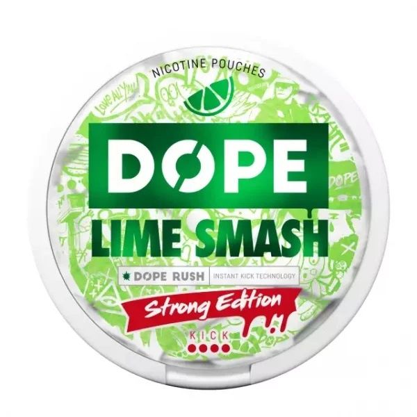 Nikotinové sáčky DOPE LIME SMASH 16mg STRONG EDITION 15,4g