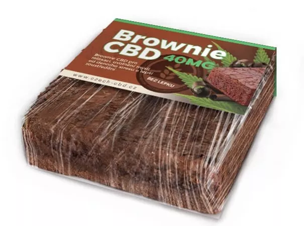 Brownie CBD 40mg bezlepkové