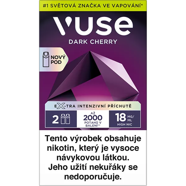 Cartridge VUSE POD 1000 2ks Dark Cherry 18mg British American Tobacco