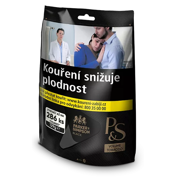 Cigaretový tabák P&S Black 129g