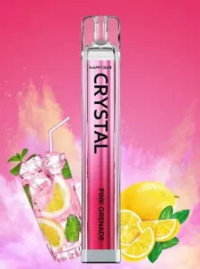 Jednorázová e-cigareta HAPP Crystal Bar 600 Pink Grenade 10mg