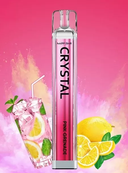 Jednorázová e-cigareta HAPP Crystal Bar 600 Pink Grenade 10mg SOTT Ltd.