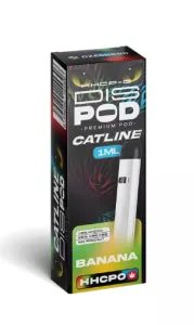 Jednorázová e-cigareta HHCP-O CATline disPOD Banana 1ml