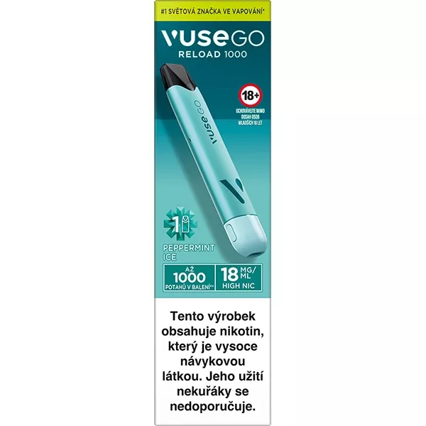 KIT VUSE GO Reload 1000 Peppermint Ice 18mg British American Tobacco